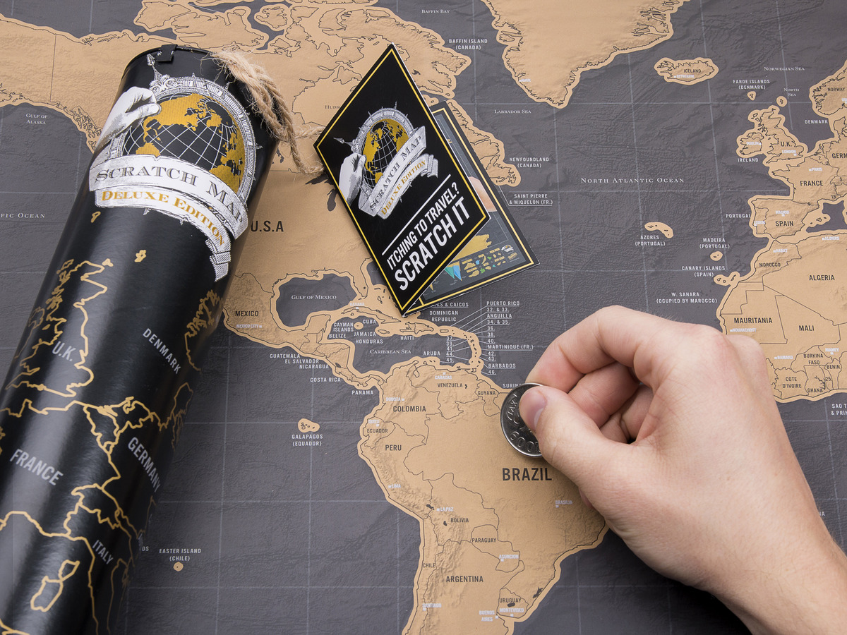 Scratch Map De 5 mest populære skrabeverdenskort