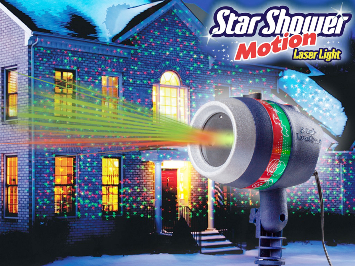 Star Shower laserlys Magisk julelys huset
